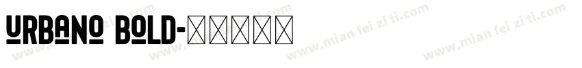 urbano bold字体转换